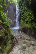 Small waterfall in Nambillo Cloud Forest Reserve near Mindo, Ecuador.