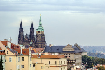 Wall Mural - view of St. Vitus Cathedral, Prague