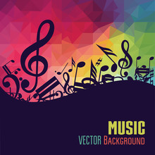Music Background. Vector Illustration