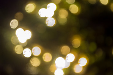 Wall Mural - abstract circular bokeh background of christmaslight