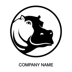 Wall Mural - Hippo logo