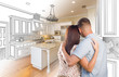 © Andy Dean - Young Military Couple Inside Custom Kitchen and Design Drawing C