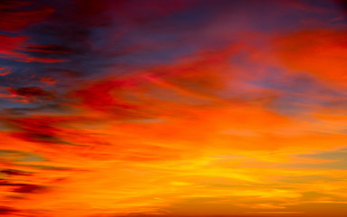 Wall Mural - Vivid sky illuminated by the sunset