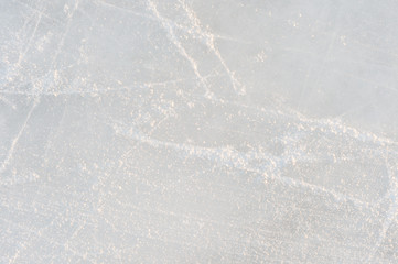 Ice texture on a skating rink