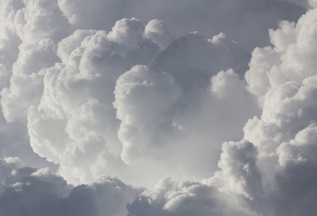 Wall Mural - Clouds in sky before rain
