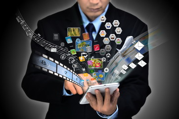 Canvas Print - internet for business concept