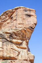Face Shaped Rock Formation In Canyonlands National Park, USA.