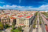 Fototapeta Morze - Panoramic view of Barcelona