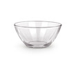 Empty bowl glass isolated on the white background.