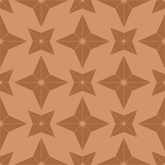 Wall Mural - four blades ninja shuriken seamless pattern