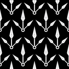 Wall Mural - kunai ninja seamless pattern