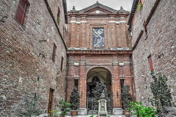 Canvas Print - ancient church in Siena