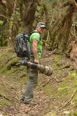Wall Mural - wildlife photographer outdoor