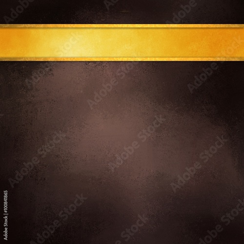 Brown Background With Gold Ribbon Elegant Rich Dark Coffee Brown Background With Gold Ribbon Elegant Rich Dark Coffee Color Shiny Blank Stripe