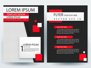 Abstract vector modern flyers brochure / annual report /design templates / stationery with white background in size a4