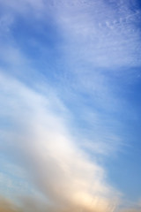 Wall Mural - abstract background with defocused beautiful colorful flame clouds in the sky