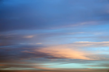 Wall Mural - colorful bokeh defocused abstract background which was created based on beautiful sunrise flame clouds in the sky