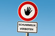 Schild 51 - Schummeln verboten