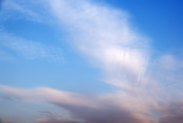 Wall Mural - colorful bokeh defocused abstract background which was created based on beautiful sunrise flame clouds in the sky