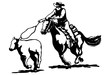 © rexandpan - Calf Roping Clipart