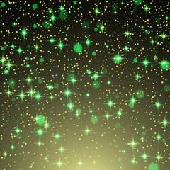 Wall Mural - gold glittering sparkle stardust background