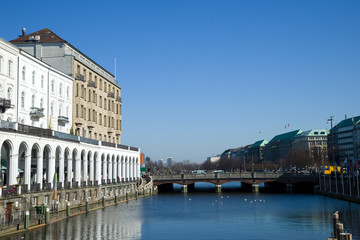 Wall Mural - Alsterarkaden - Hamburg 