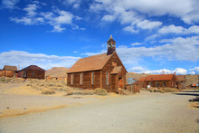 Old Church In Ghost Town Bodie, California.
