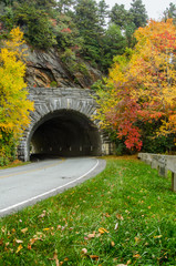 Wall Mural - Rough Ridge Tunnel Vertical