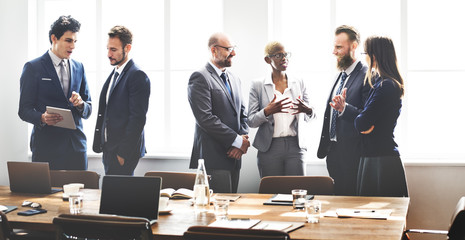 Wall Mural - Business People Meeting Discussion Working Concept