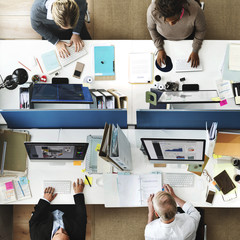 Business People Office Working Corporate Team Concept