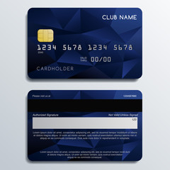 Set of Premium Credit Cards: Vector Illustration