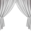 White theater curtain
