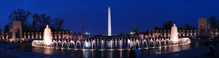 Washington monument panorama, Washington DC.