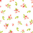 Pattern with little pink flowers