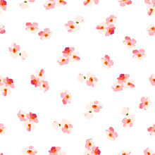 Pattern With Little Pink Flowers