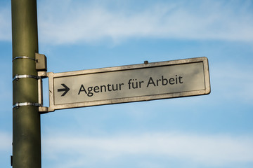 Poster - Schild 67 - Agentur für Arbeit