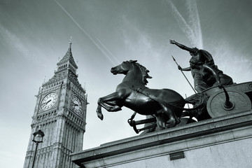 Wall Mural - Queen Bodica statue in London