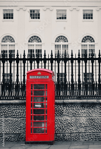 Obraz w ramie London Telephone box