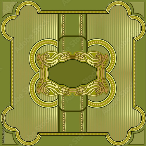 Royal Vintage Banner Or Frame On Green Background Buy This Stock