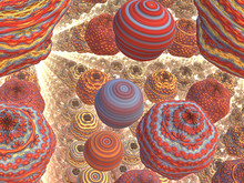 Fractal With Colorful 3D Spheres