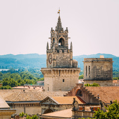 Clock tower Jaquemart in Avignon, France