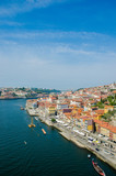 Fototapeta Łazienka - View of Porto city on summer day