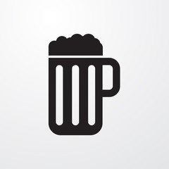 Aufkleber - Beer icon for web and mobile.