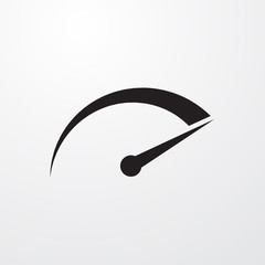 Wall Mural -  Speedometer sign icon for web and mobile.