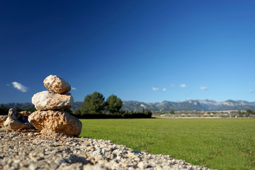 Wall Mural - Zen stones concept