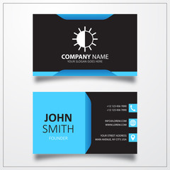 Poster - Brightness sign icon. Business card vector template.