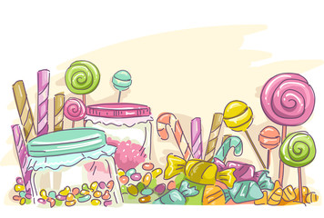 Poster - Candies Sketch