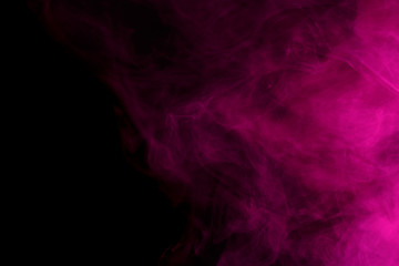 Wall Mural - Abstract purple smoke hookah.