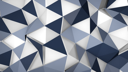 Sticker - futuristic techno polygon surface background