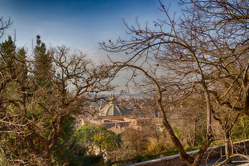 Poster - ancient roofs of Rome